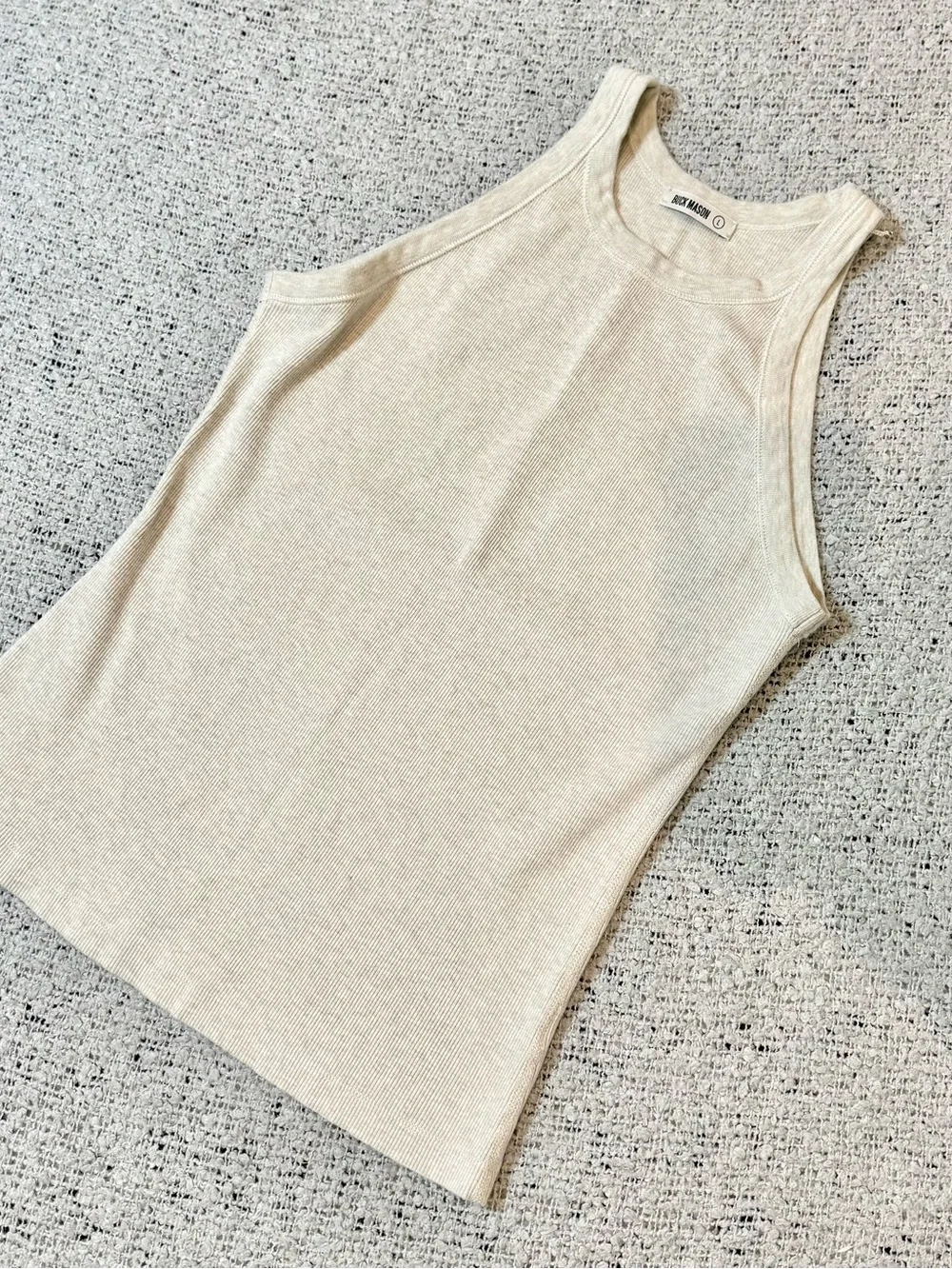 Buck Mason Ribbed Tank Top Size L - Picture 2 of 9